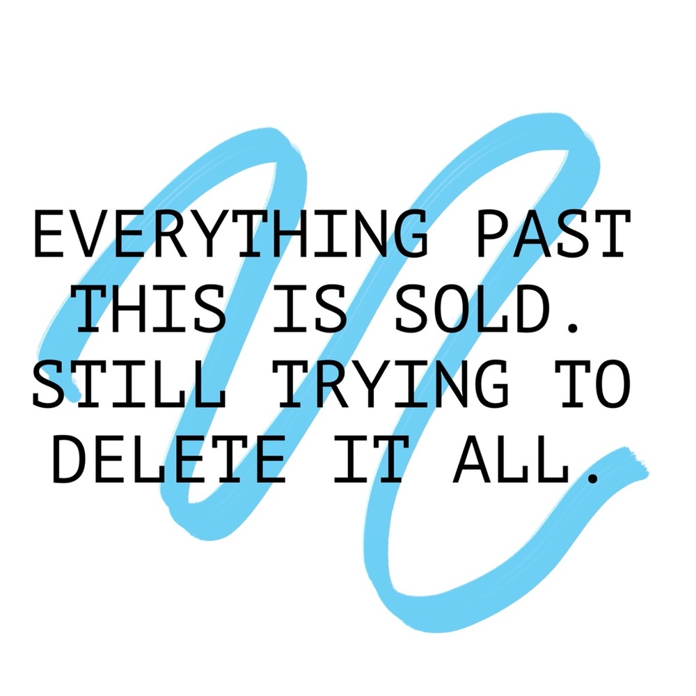 Everything past this is sold